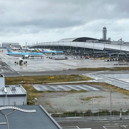 関西国際空港の展望台からの風景写真