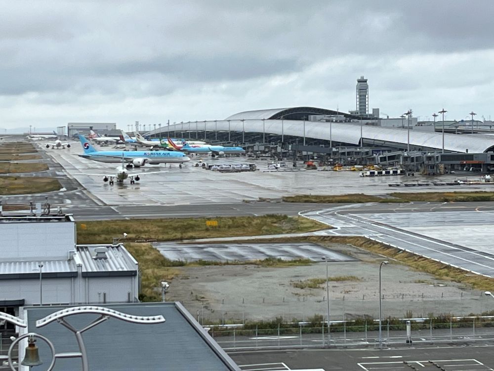 関西国際空港の展望台からの風景写真