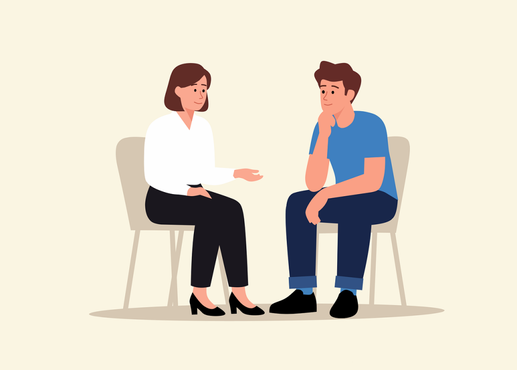 セラピー、カウンセリング、心理学画像