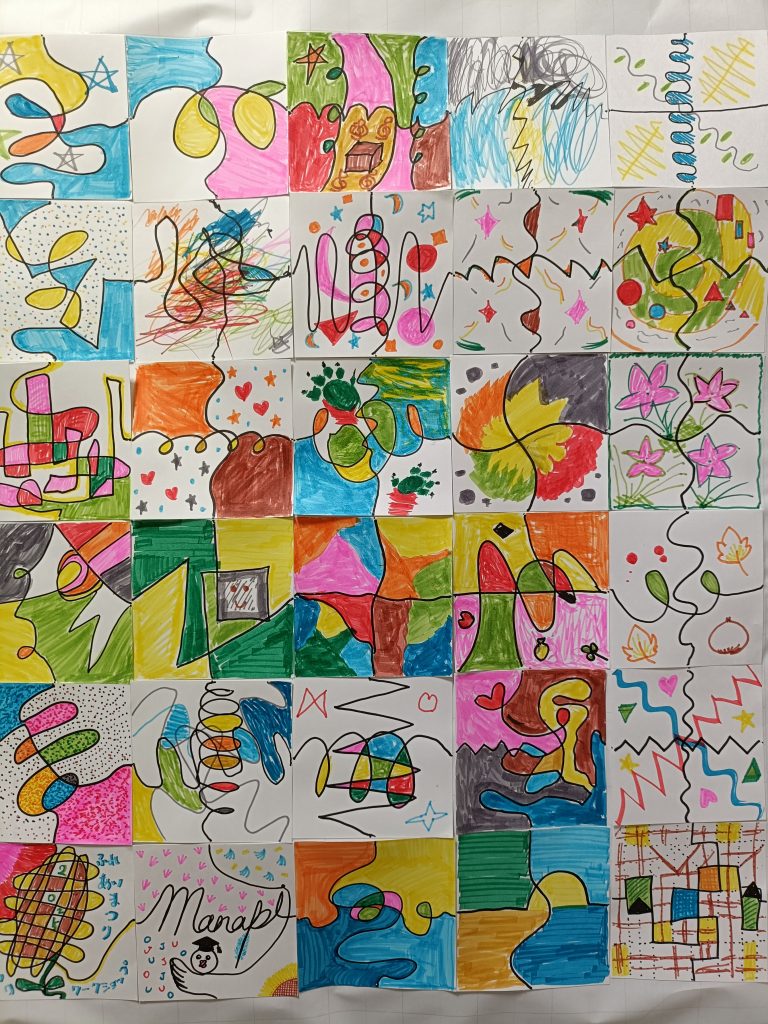 抽象画作成体験